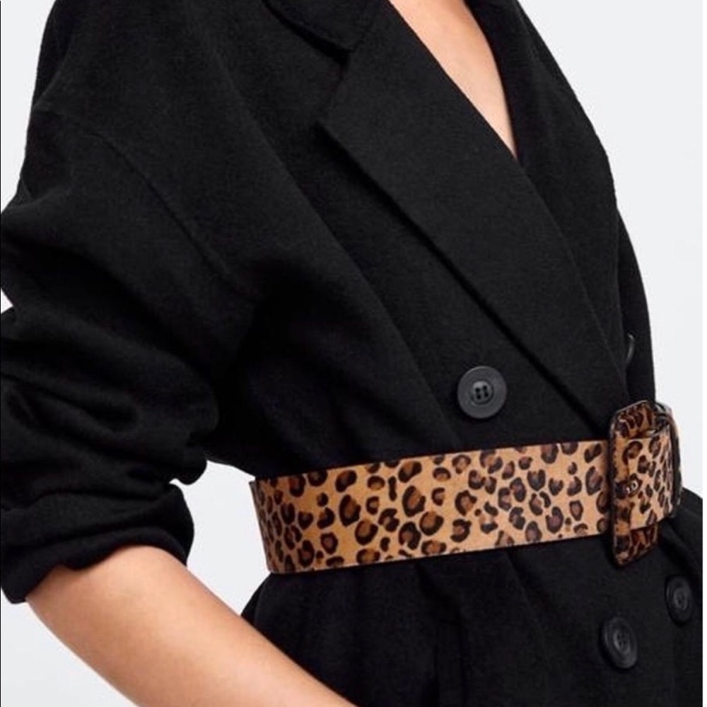 Zara leopard belt size 90